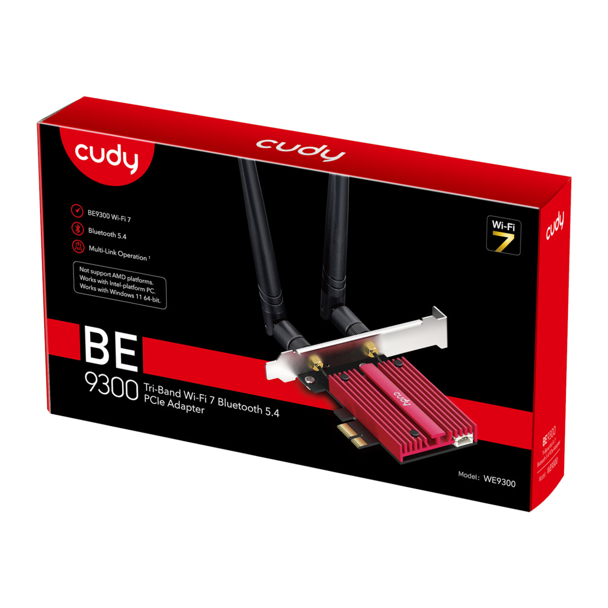 Image 4 for Cudy BE9300 Tri-Band Wi-Fi 7 | Bluetooth 5.4 PCIe Adapter