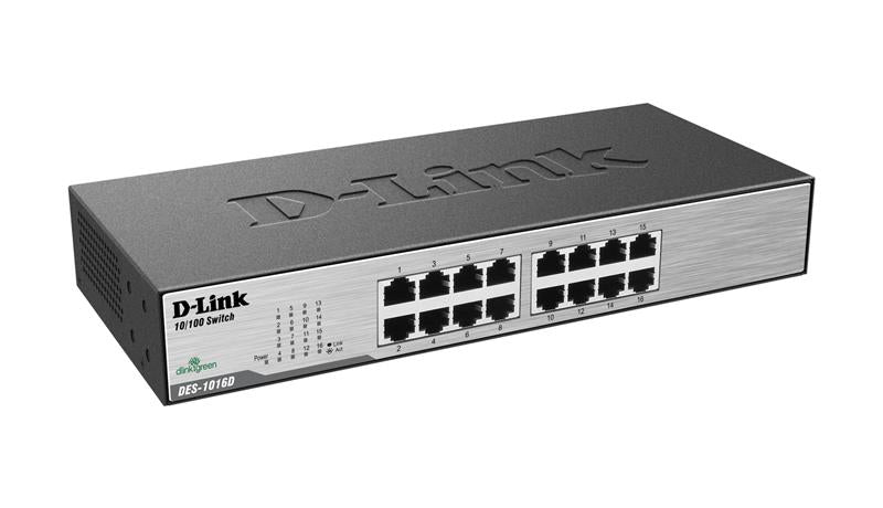 D-Link DES-1016D 16-Port Fast Ethernet Unmanaged Switch