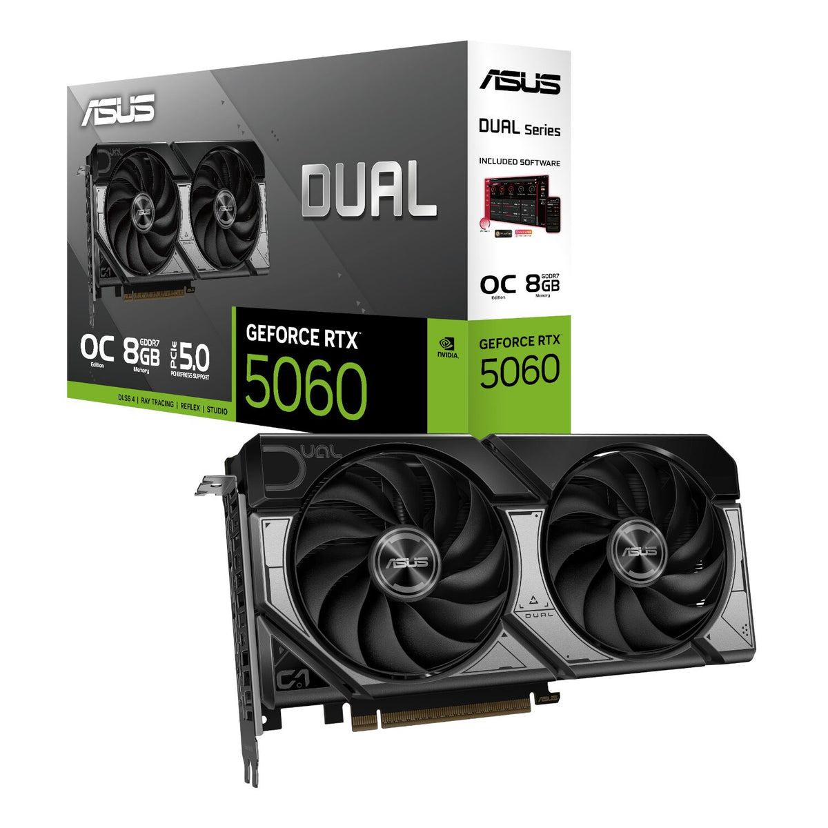 Image 1 for ASUS Dual GeForce RTX 5060 OC Edition 8GB GDDR7 Graphics Card
