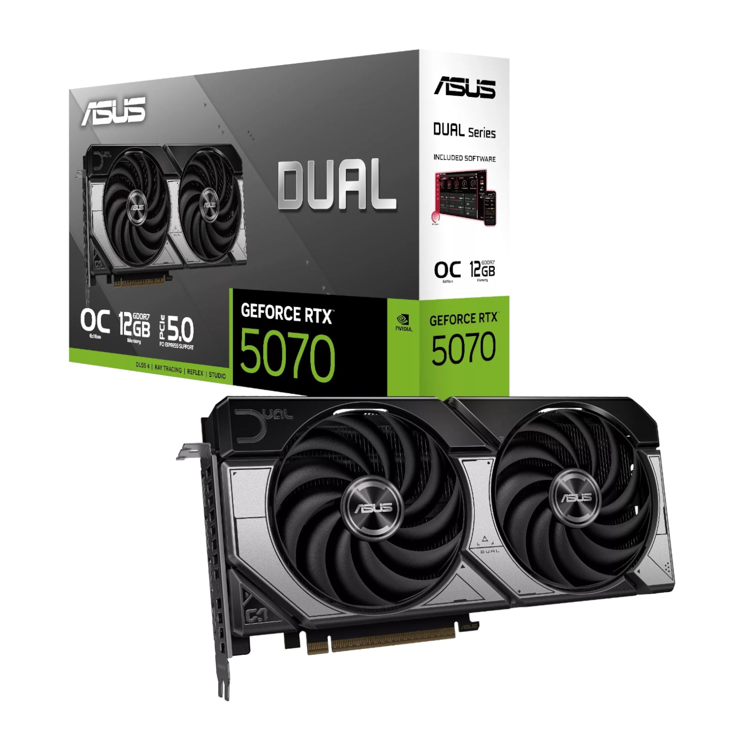 Image 1 for ASUS Dual GeForce RTX 5070 12GB GDDR7 OC Edition Graphics Card