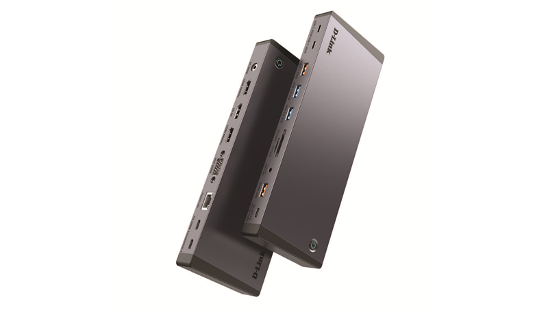 D-Link 18-in-1 Thunderbolt 4 Docking Station - Dual 4K@60Hz HDMI, Gigabit Ethernet, USB-A & More