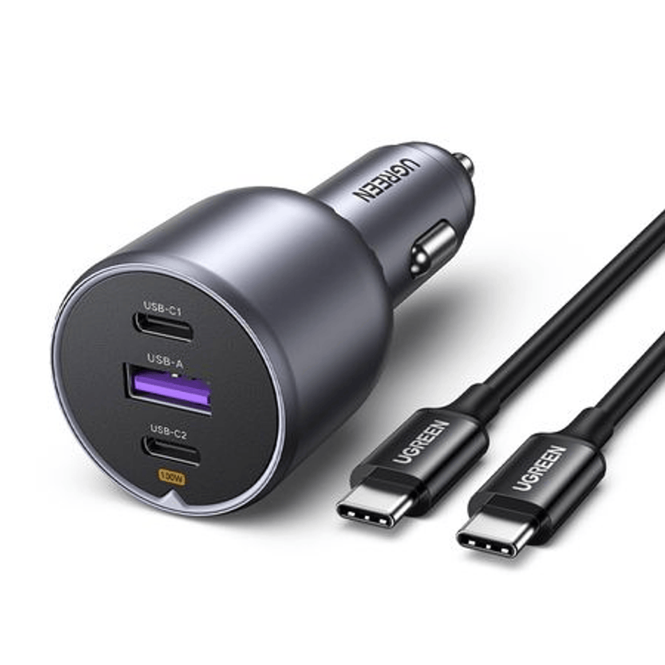 Image 2 for UGREEN 130W USB-C 3-port Car Charger