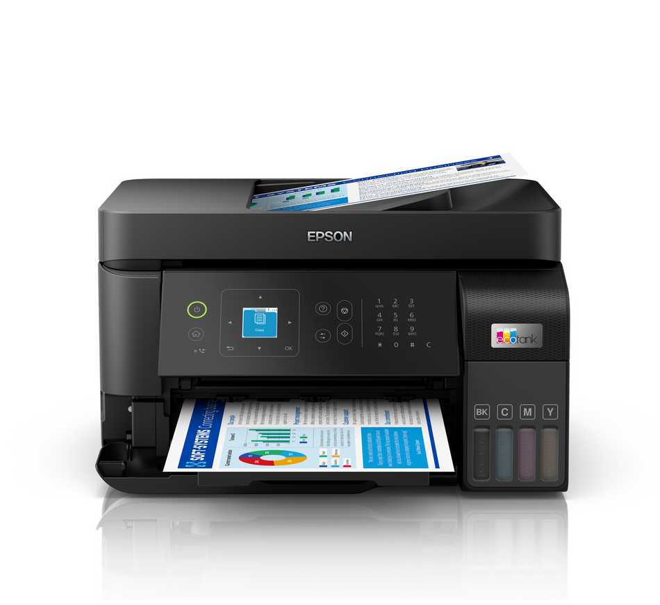 Epson EcoTank L5590 A4 Multifunction Ink Tank Printer - Print, Scan, Copy, Fax with Wi-Fi Direct and Ethernet