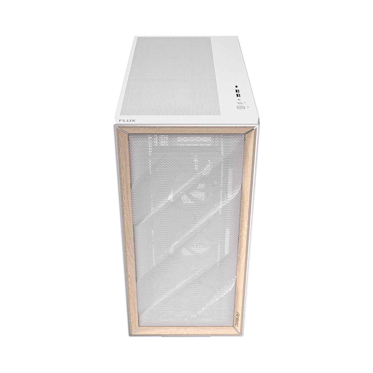 Image 2 for Antec FLUX Mid-Tower E-ATX Gaming Chassis Wood Front Panel - White