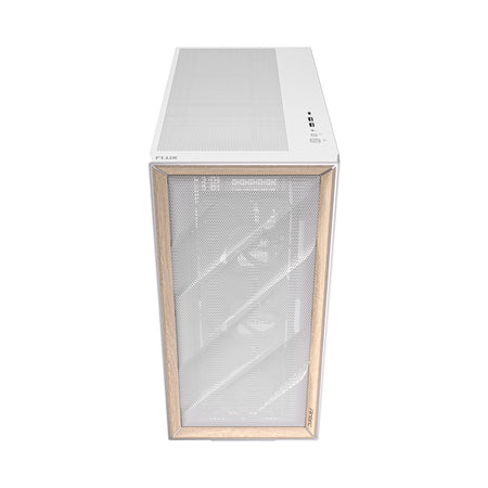 Image 2 for Antec FLUX Mid-Tower E-ATX Gaming Chassis Wood Front Panel - White