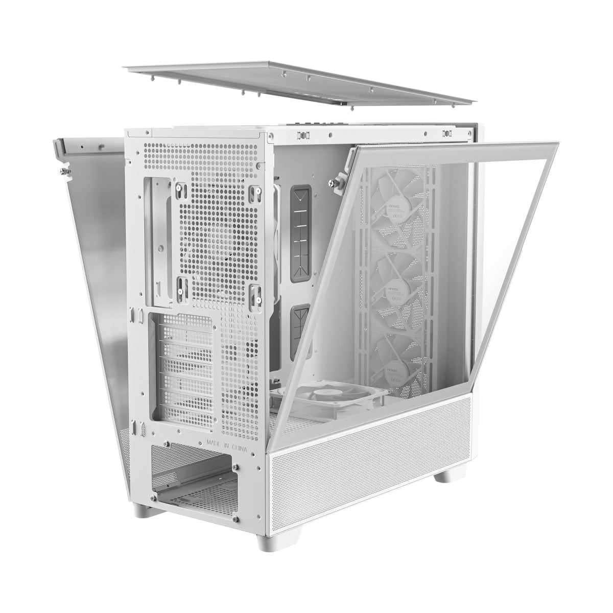 Image 5 for Antec FLUX Mid-Tower E-ATX Gaming Chassis Wood Front Panel - White