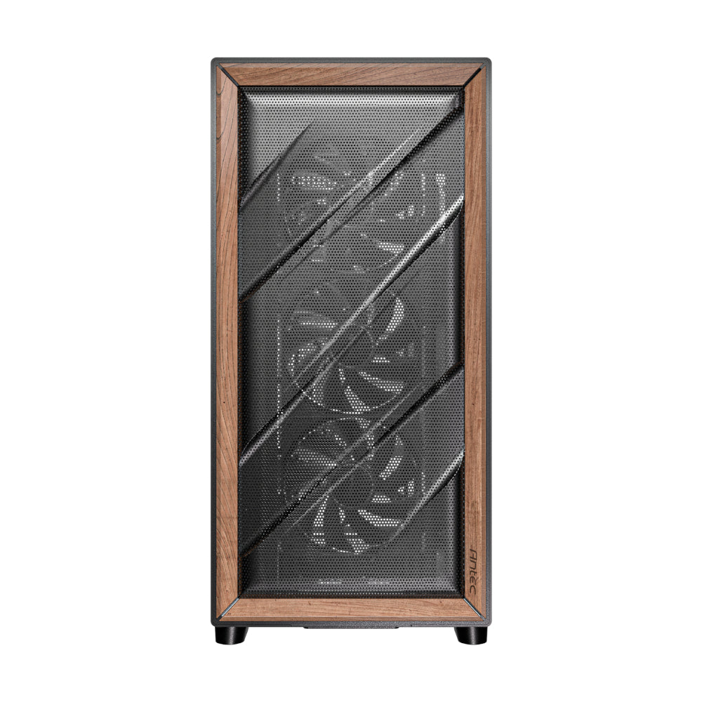 Image 2 for Antec FLUX ATX WOOD Mid Tower Gaming Chassis – Black