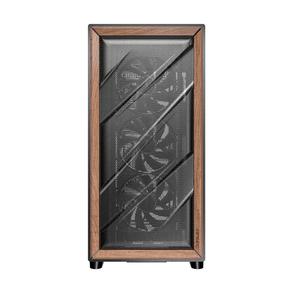 Image 2 for Antec FLUX ATX WOOD Mid Tower Gaming Chassis – Black