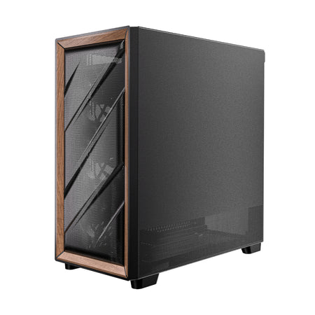 Image 4 for Antec FLUX ATX WOOD Mid Tower Gaming Chassis – Black