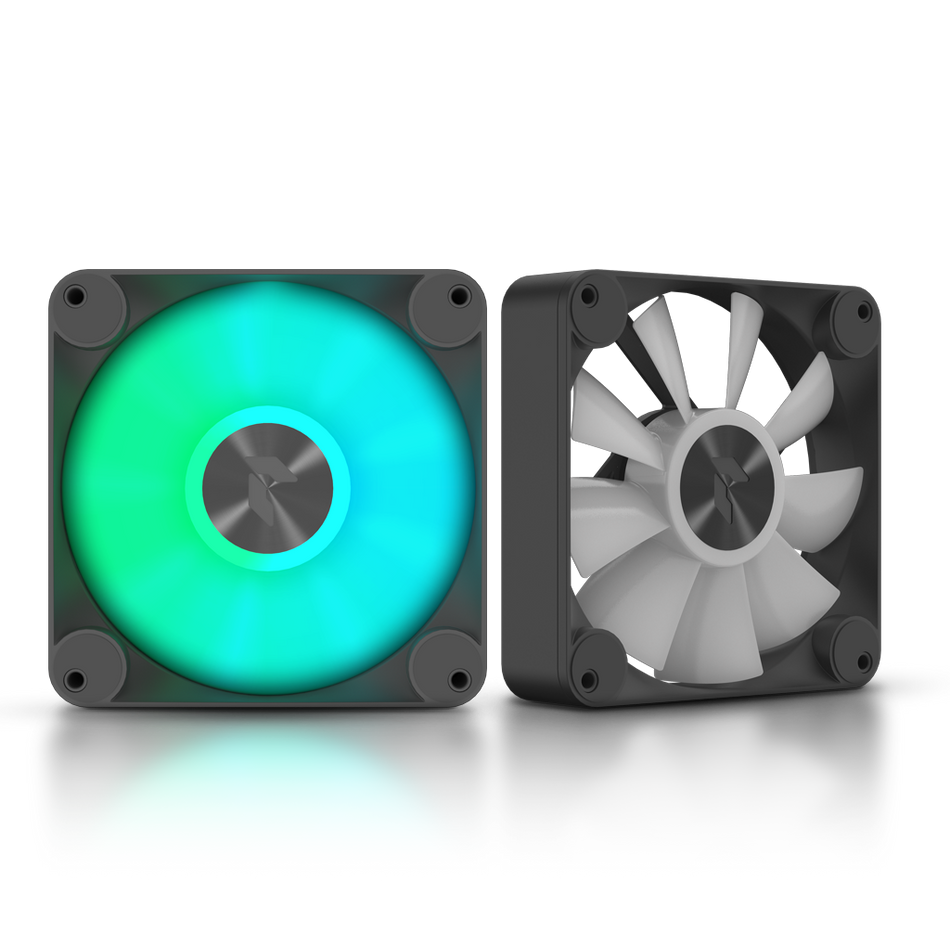 Aerocool APNX FP1 120mm PWM ARGB Case Fan - Black (3-Pack with Hub)