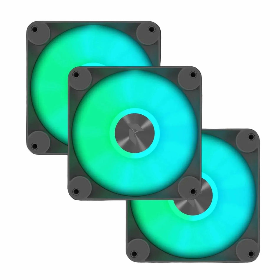 Aerocool APNX FP3 120mm PWM ARGB Case Fan - Black (3 Pack)