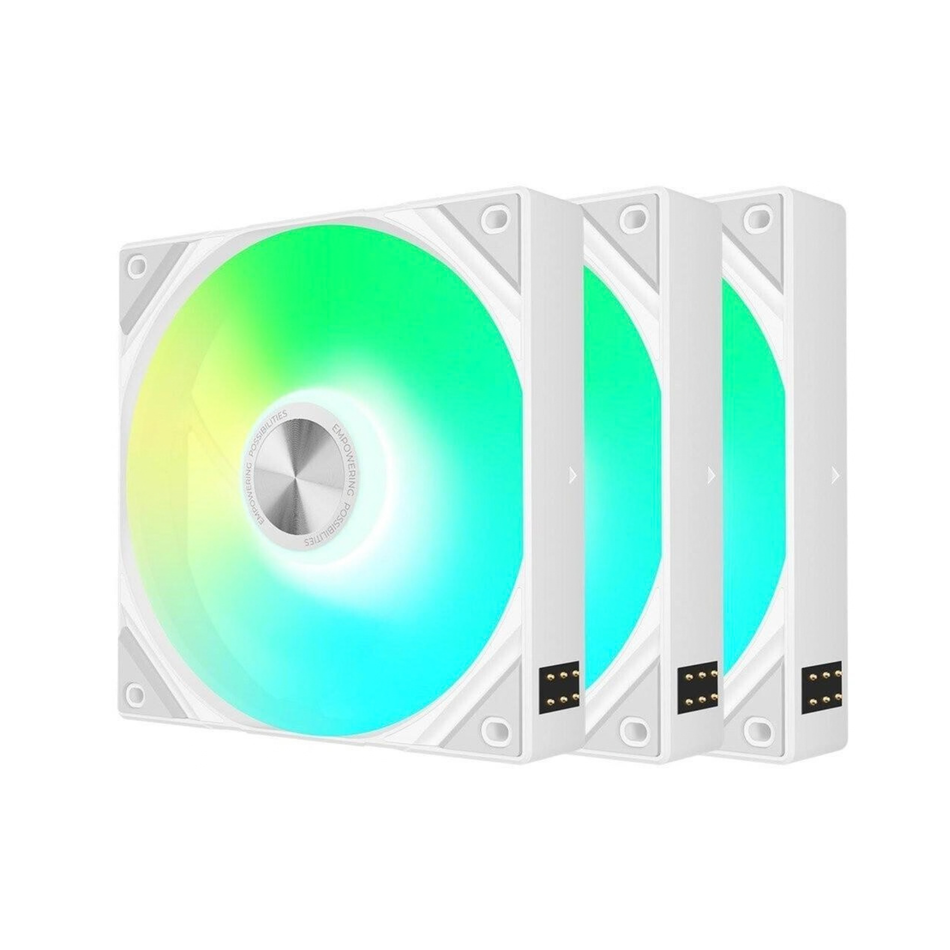 Aerocool APNX FP3 120mm PWM ARGB Case Fan - White (3-Pack)