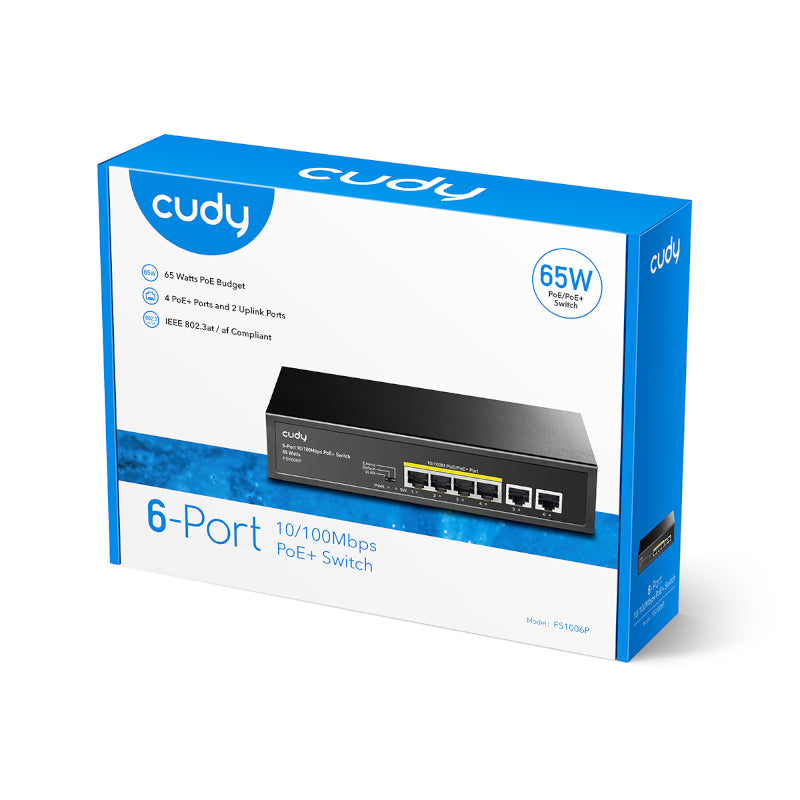 Image 4 for Cudy 6-Port Ethernet Unmanaged Switch - 4 Ports POE
