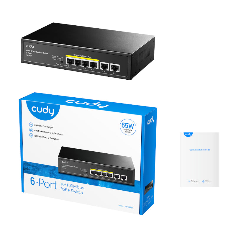 Image 5 for Cudy 6-Port Ethernet Unmanaged Switch - 4 Ports POE