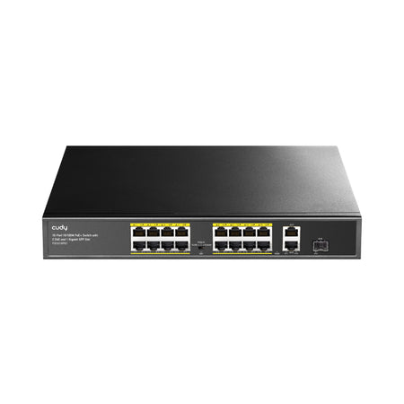 Image 1 for Cudy 16-Port Unmanaged PoE+ Switch - Rack Mount