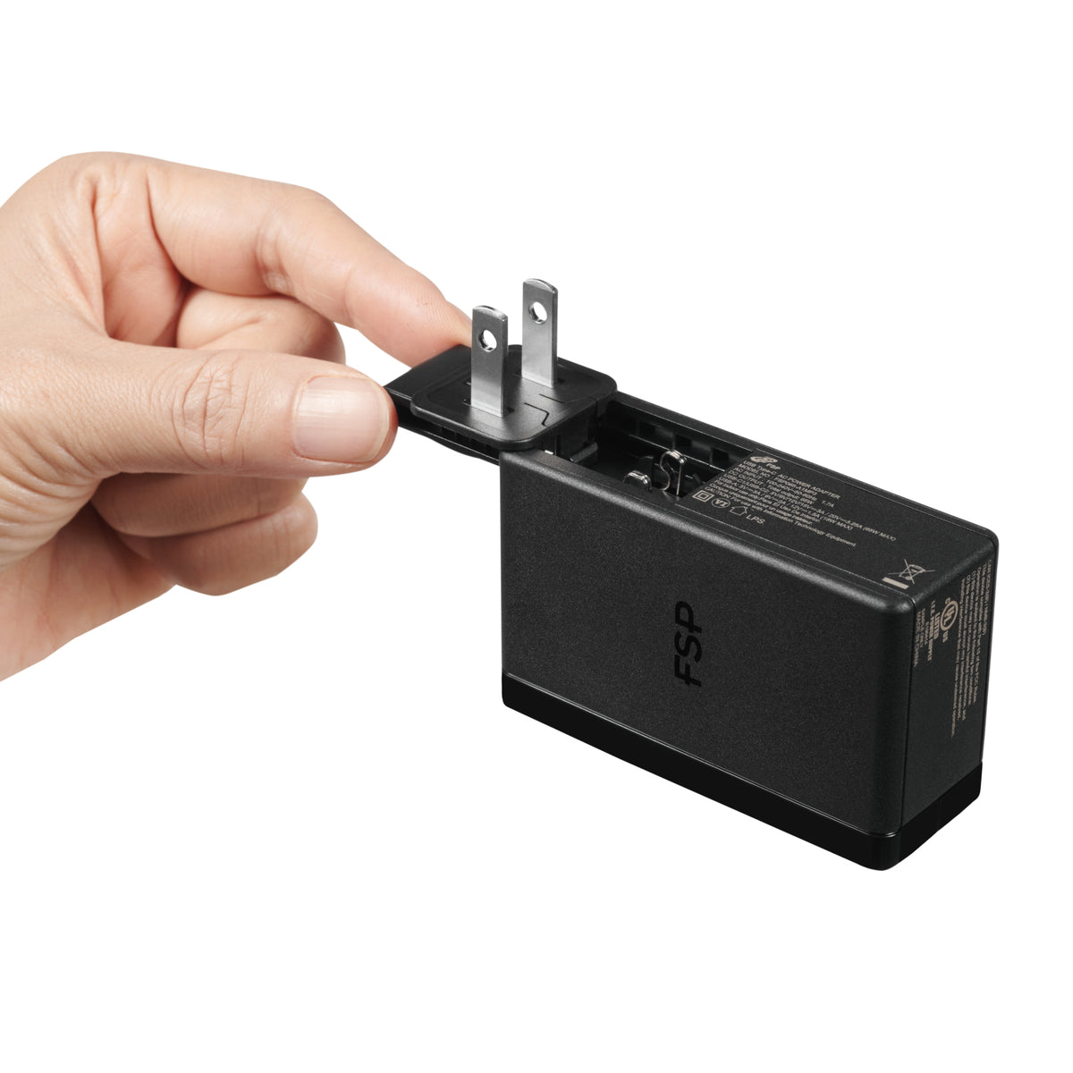 Image 3 for FSP 65W PD 2-Prong USB Type-C Power Adapter