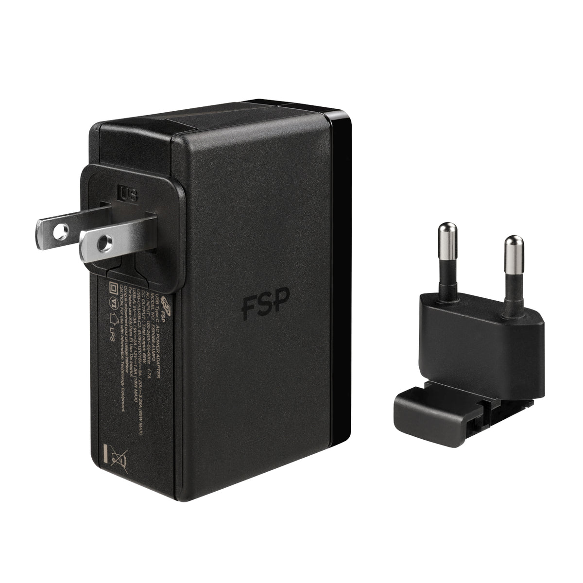 Image 4 for FSP 65W PD 2-Prong USB Type-C Power Adapter