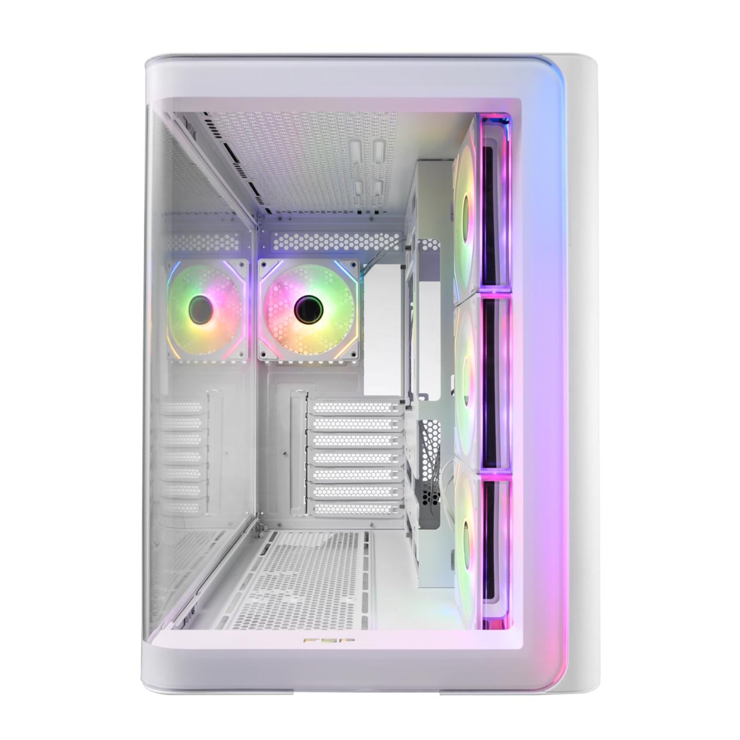 Image 4 for FSP M580 ARGB ATX Mid Tower Gaming Chassis - White