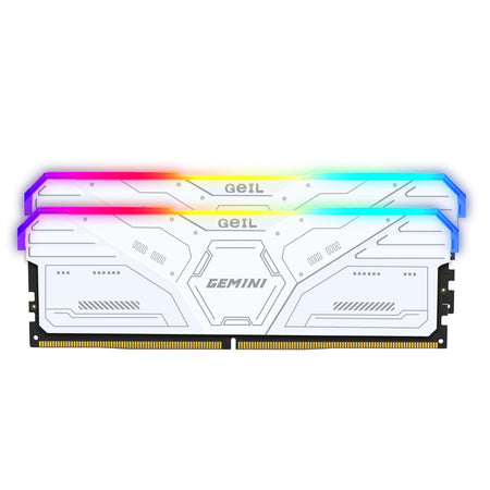 Image 2 for Geil Gemini RGB 64GB KIT(2X32GB) 6000MHz DDR5 Desktop Gaming Memory - White