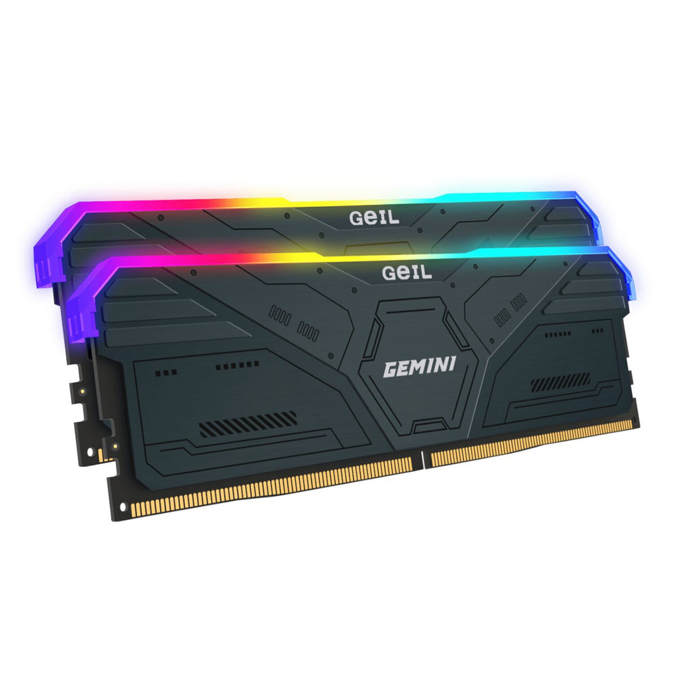 Image 2 for Geil Gemini RGB 64GB KIT(2X32GB) 6000MHz DDR5 Desktop Gaming Memory - Grey