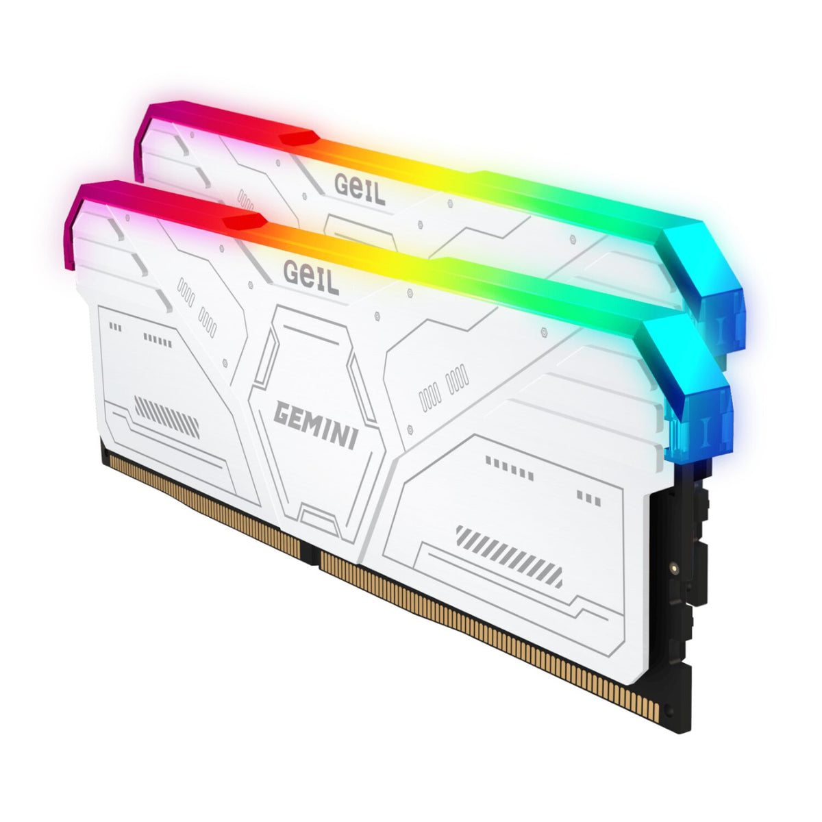 Image 4 for Geil Gemini RGB 64GB KIT(2X32GB) 6000MHz DDR5 Desktop Gaming Memory - White