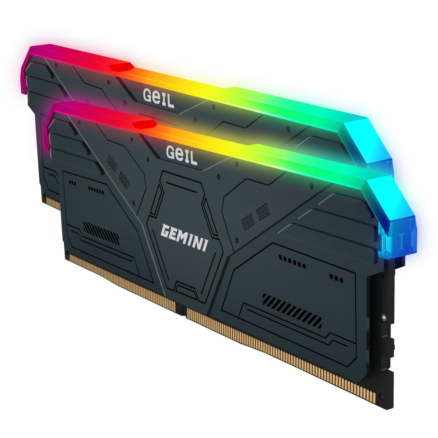 Image 3 for Geil Gemini RGB 64GB KIT(2X32GB) 6000MHz DDR5 Desktop Gaming Memory - Grey