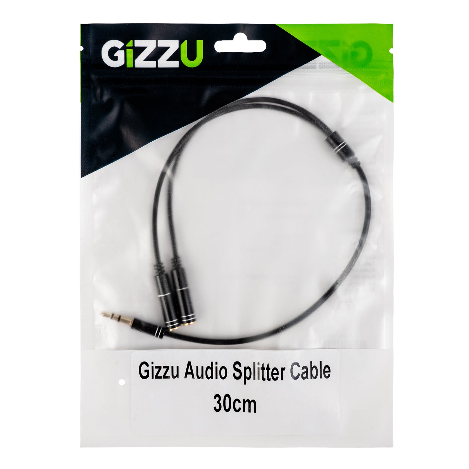 Image 4 for Gizzu 3-Pole Audio Splitter Cable - Black