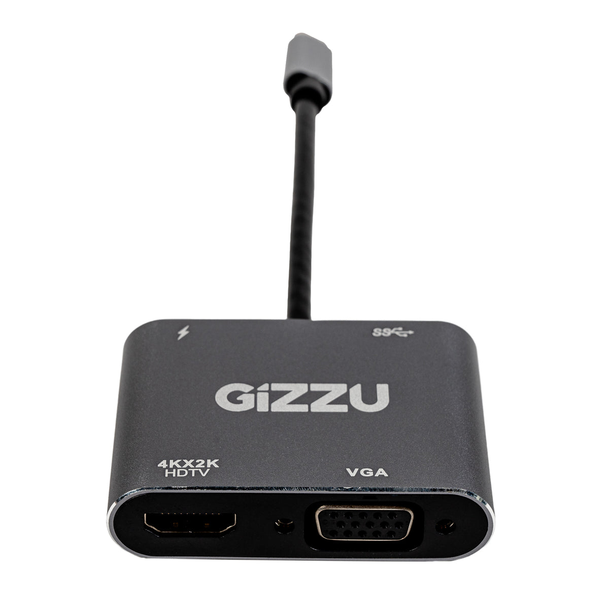 Image 1 for Gizzu 4-in-1 Type-C to HDMI/VGA/USB3.0 Hub