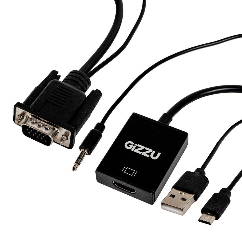 Image 1 for Gizzu 1080P VGA to HDMI Adapter with Audio