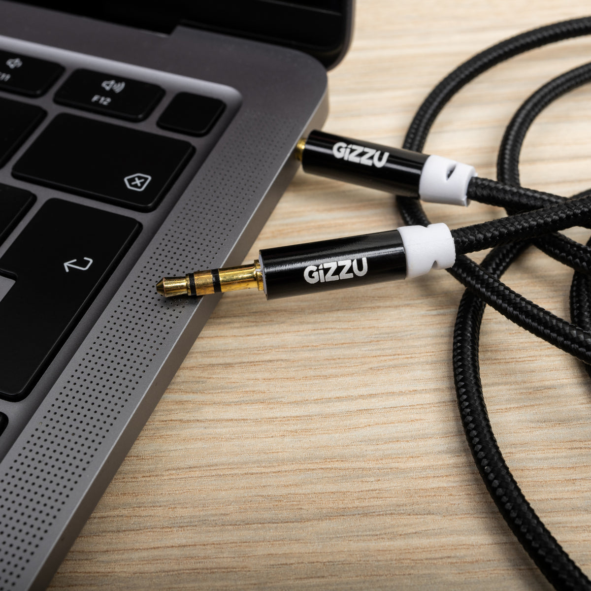 Image 3 for Gizzu 3.5mm AUX Cable 2m - Black