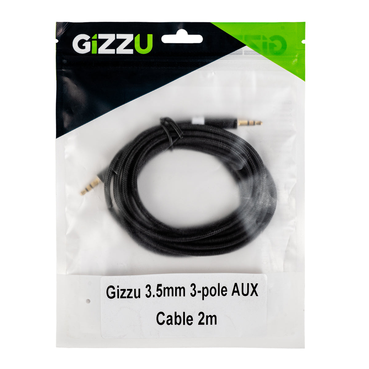Image 4 for Gizzu 3.5mm AUX Cable 2m - Black