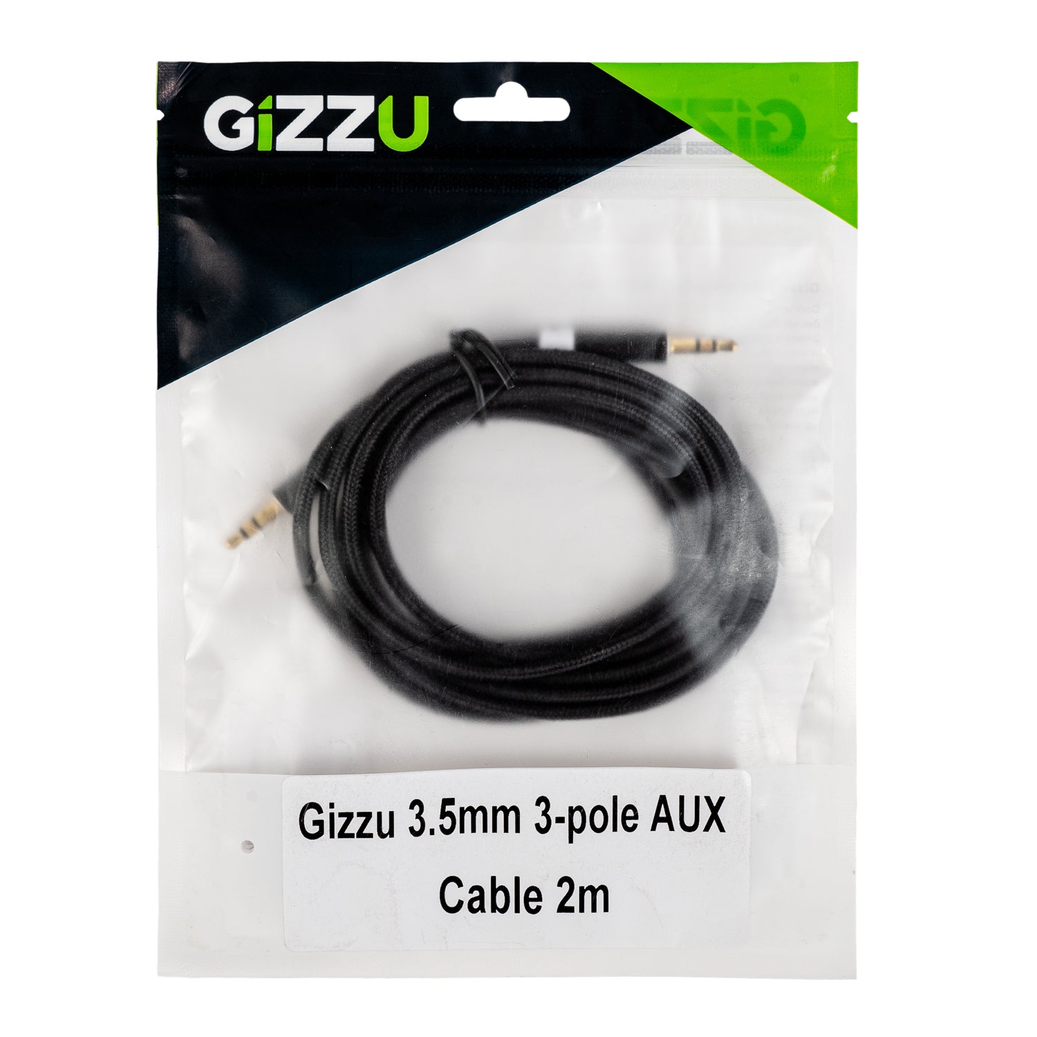 Image 4 for Gizzu 3.5mm AUX Cable 2m - Black