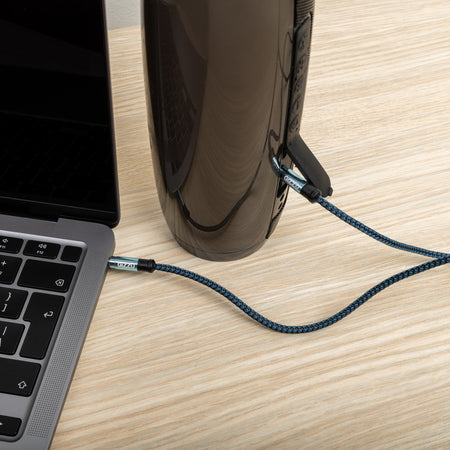 Image 3 for Gizzu 3.5mm AUX Cable 1.5m - Black/Blue