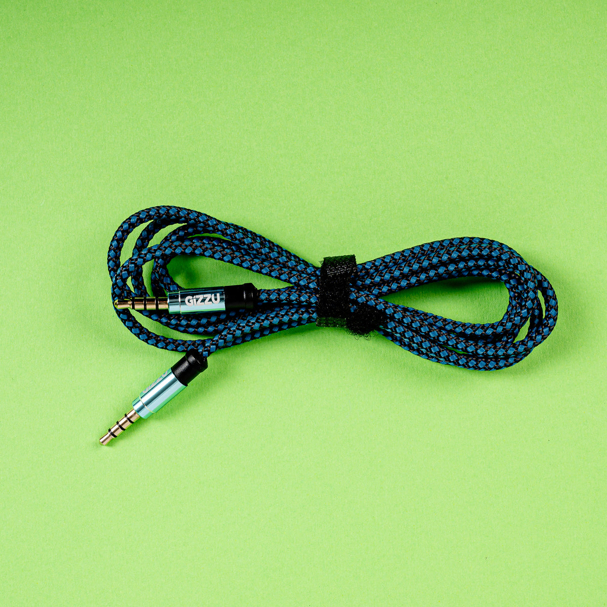 Image 5 for Gizzu 3.5mm AUX Cable 1.5m - Black/Blue