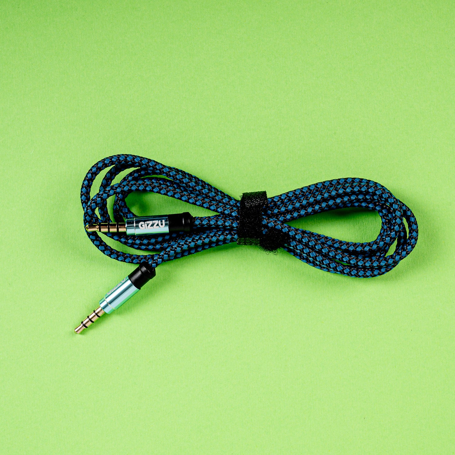 Image 5 for Gizzu 3.5mm AUX Cable 1.5m - Black/Blue