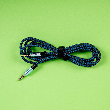 Image 5 for Gizzu 3.5mm AUX Cable 1.5m - Black/Blue