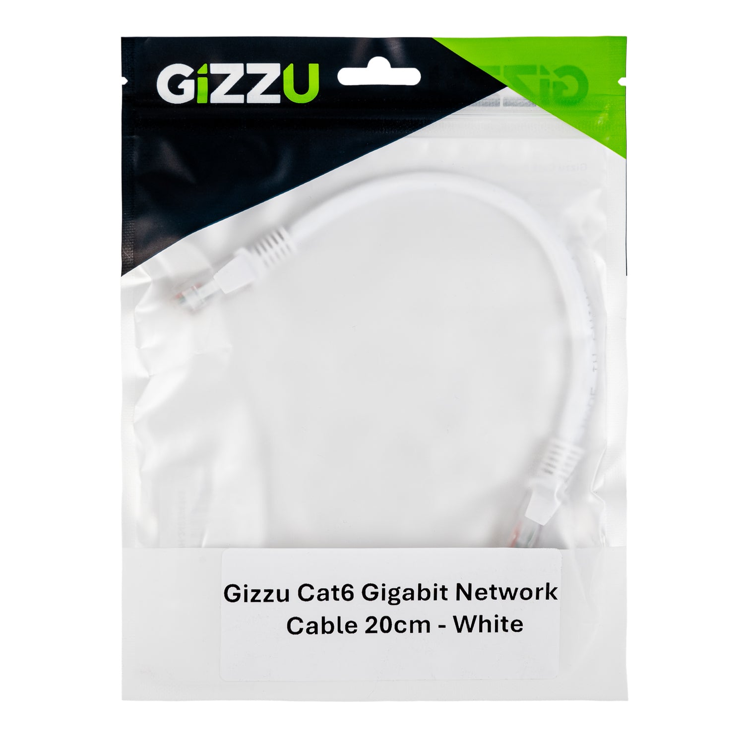 Image 4 for Gizzu Cat6 UTP Fly Lead Ethernet Network Cable 20cm - White