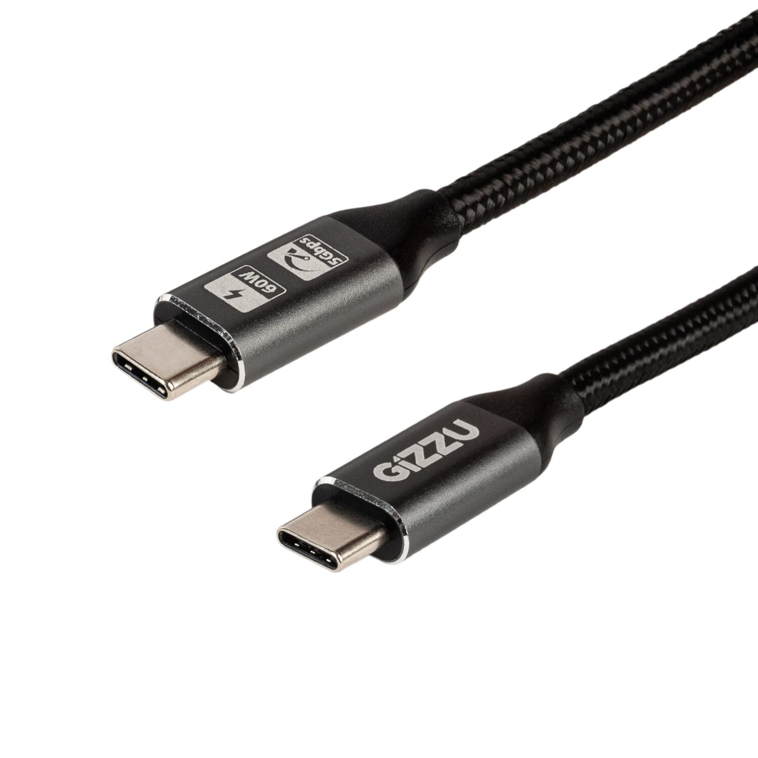 Image 1 for GIZZU 60W 5Gbps Type-C 2m Cable