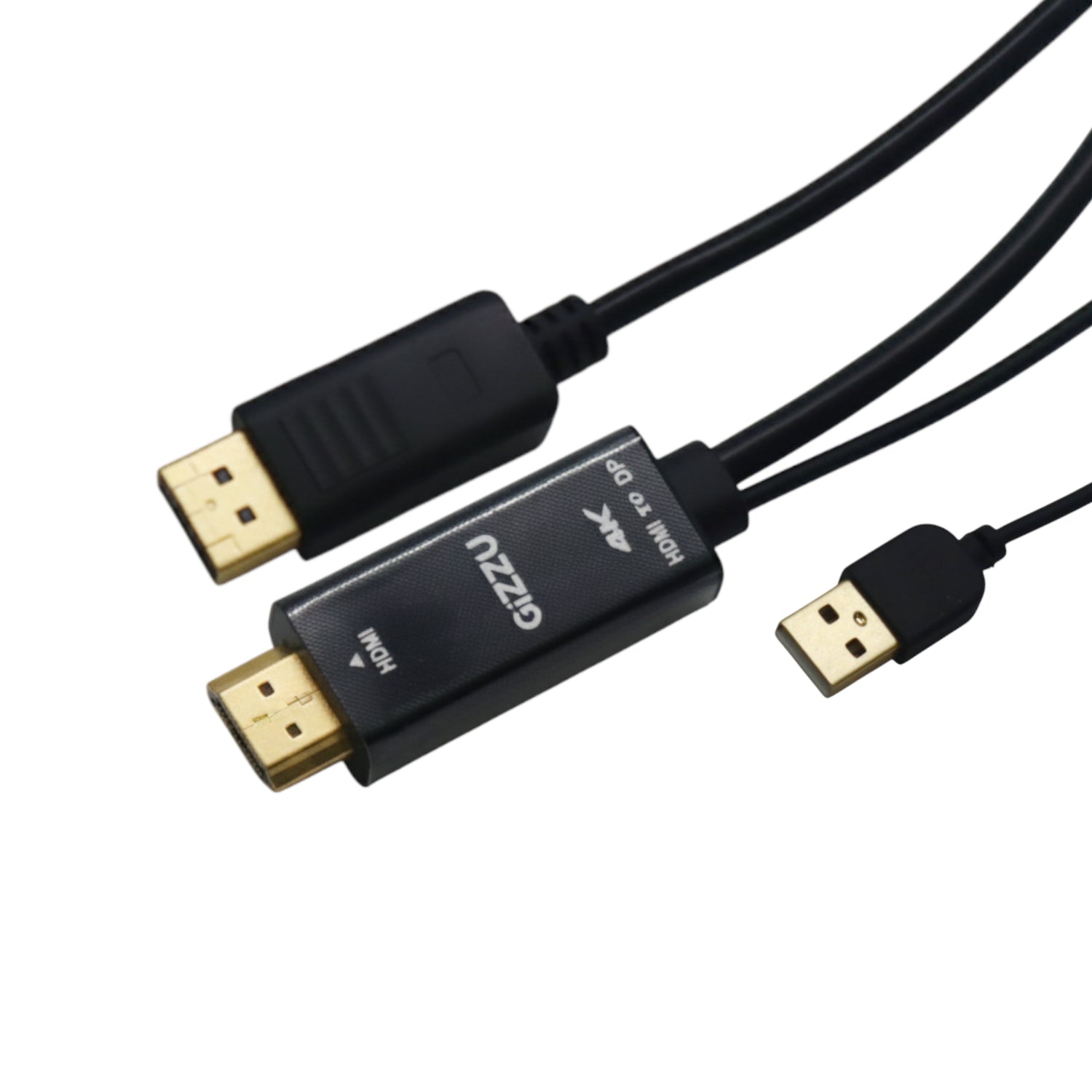 Image 1 for Gizzu 4K HDMI to DP Cable (1.8m) - Black