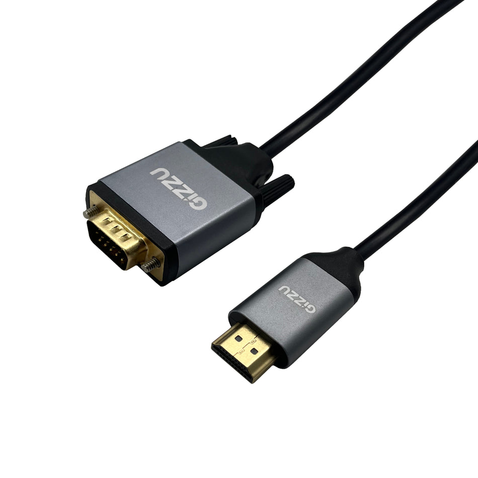 Image 1 for Gizzu Full HD HDMI to VGA Cable (1.8m) - Black
