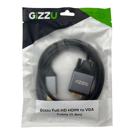 Image 2 for Gizzu Full HD HDMI to VGA Cable (1.8m) - Black