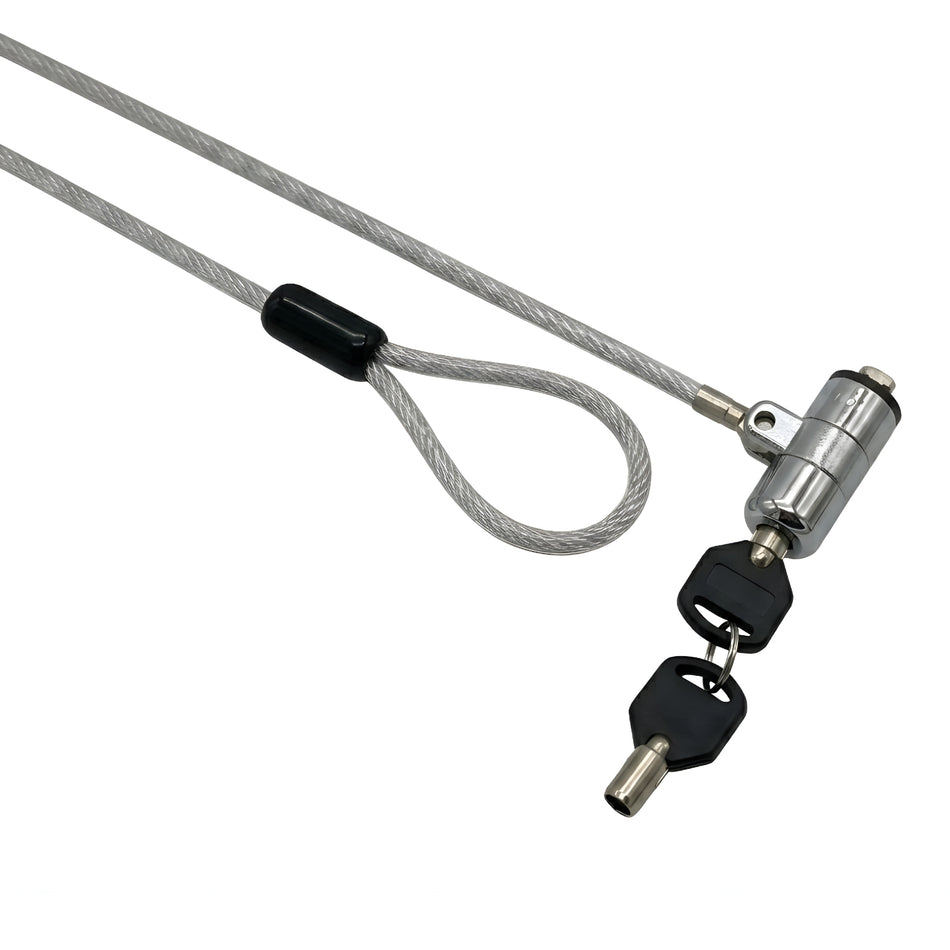 Image 1 for GIZZU 1.8m T-Bar Laptop Cable Lock Master Key Compatible