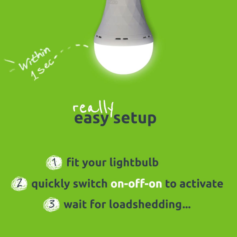 Image 5 for Gizzu Everglow Rechargeable Warm White Emergency Downlight Bulb