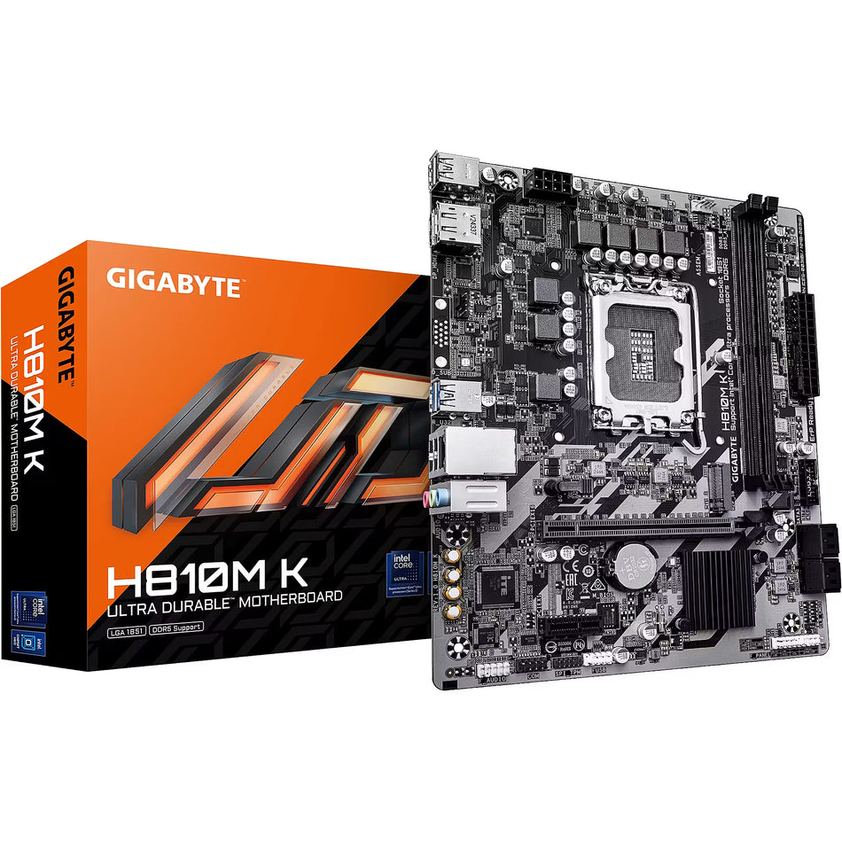 GIGABYTE H810M-K LGA 1851 mATX Motherboard - Intel H810 Chipset
