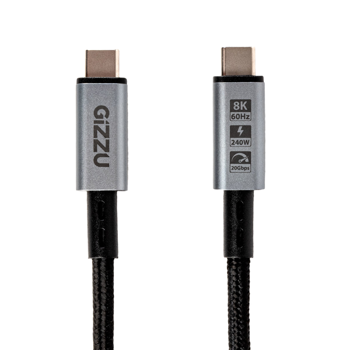 Image 2 for GIZZU 240W 20Gbps Type-C 2m Cable