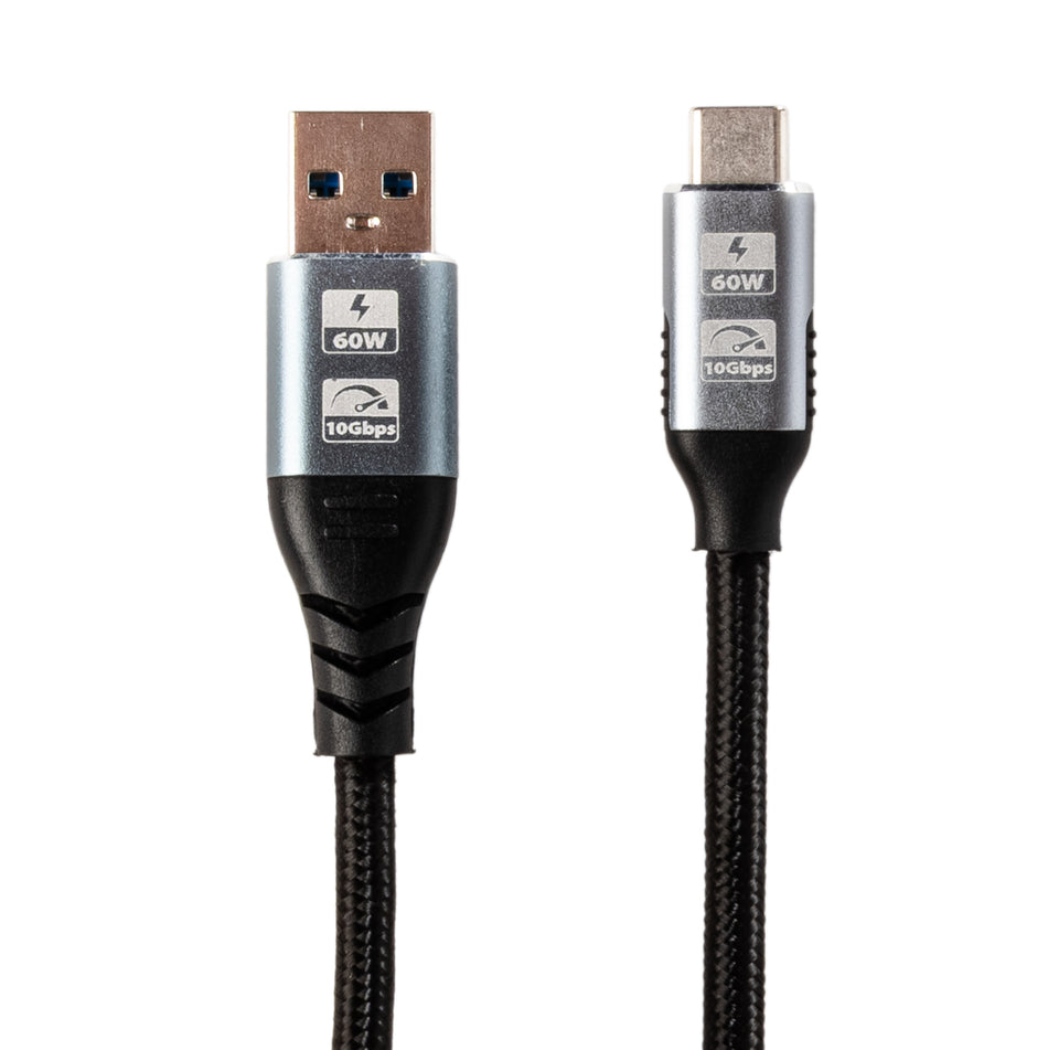 Image 2 for GIZZU 60W 10Gbps USB to Type-C 2m Cable
