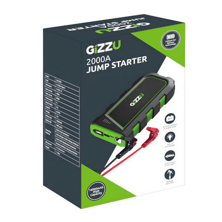 Image 5 for GIZZU 2000A Jump Starter 16000mAh - Black