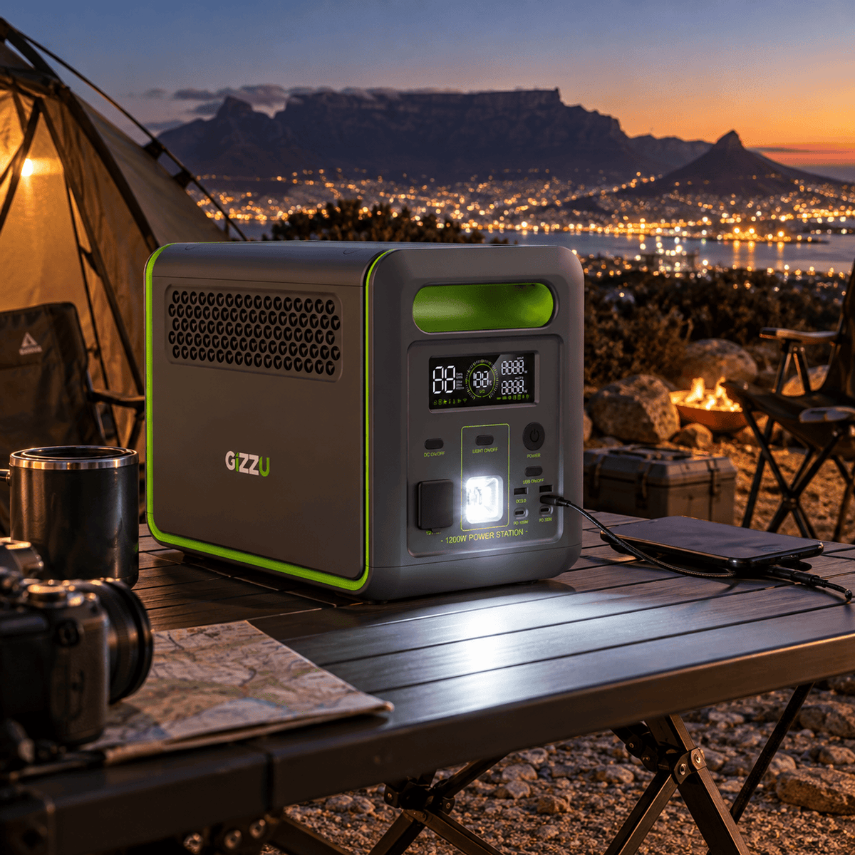 Image 5 for Gizzu HERO MAX 1024WH/1000W UPS Power Station With App
