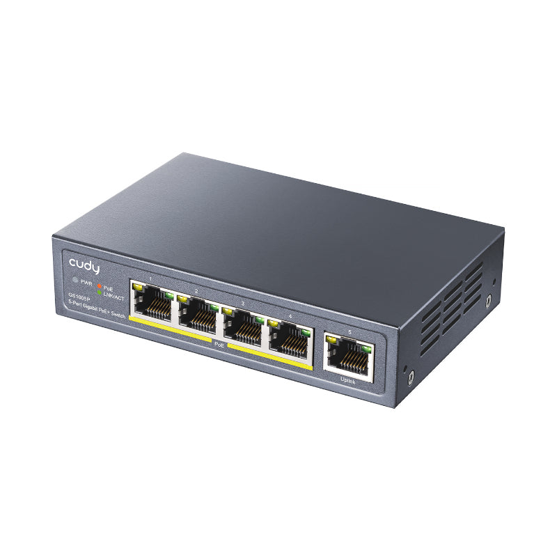 Image 2 for Cudy 5-Port Gigabit PoE+ Unmanaged Switch