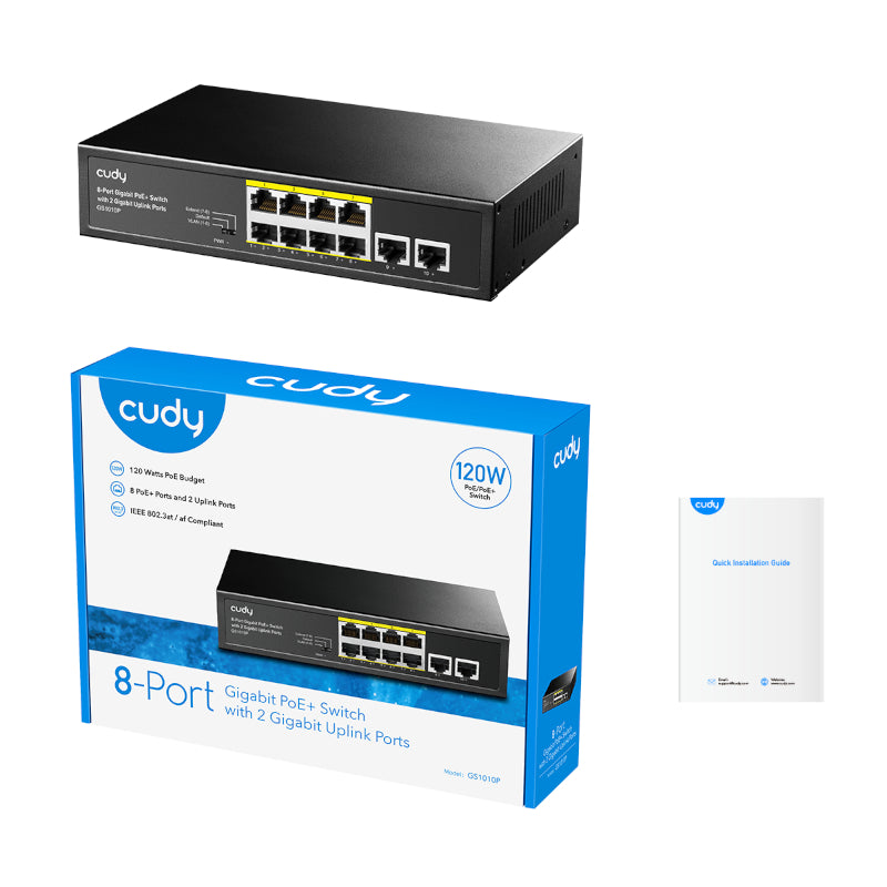 Image 5 for Cudy 8-Port Gigabit PoE+ Unmanaged Switch